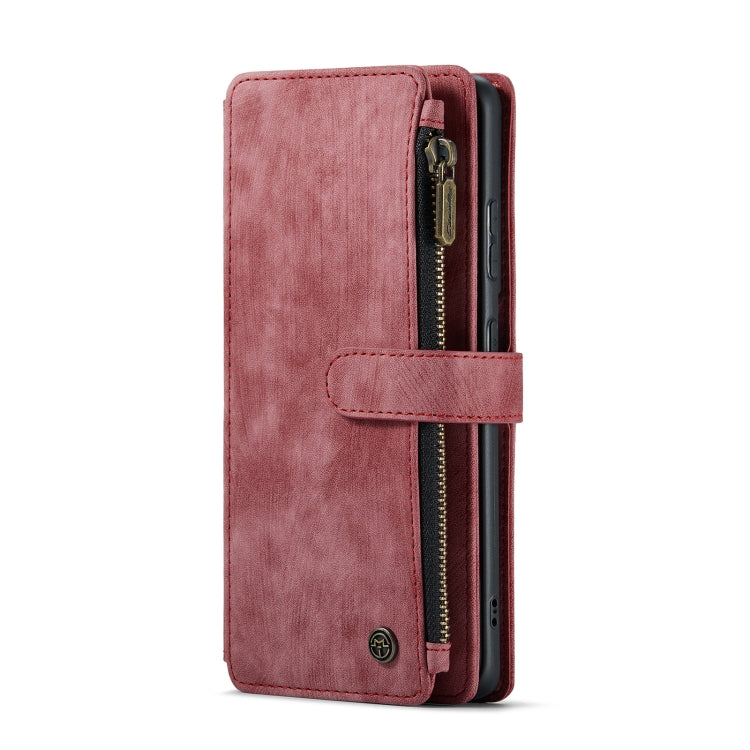 For Samsung Galaxy S22 5G CaseMe C30 Multifunctional Phone Leather Case with Holder & Card Slot & Wallet(Red) - Galaxy S22 5G Cases by CaseMe | Online Shopping UK | buy2fix