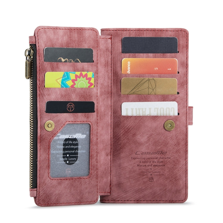 For Samsung Galaxy S22 5G CaseMe C30 Multifunctional Phone Leather Case with Holder & Card Slot & Wallet(Red) - Galaxy S22 5G Cases by CaseMe | Online Shopping UK | buy2fix