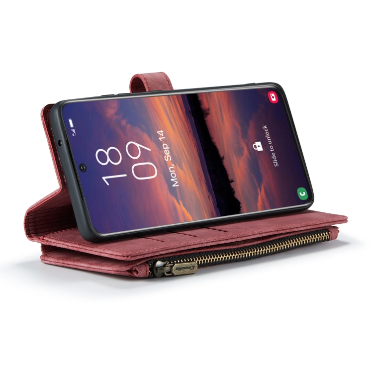 For Samsung Galaxy S22 5G CaseMe C30 Multifunctional Phone Leather Case with Holder & Card Slot & Wallet(Red) - Galaxy S22 5G Cases by CaseMe | Online Shopping UK | buy2fix