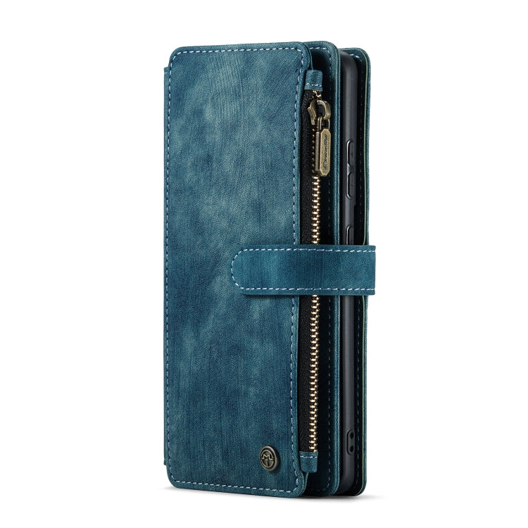 For Samsung Galaxy S22 5G CaseMe C30 Multifunctional Phone Leather Case with Holder & Card Slot & Wallet(Blue) - Galaxy S22 5G Cases by CaseMe | Online Shopping UK | buy2fix