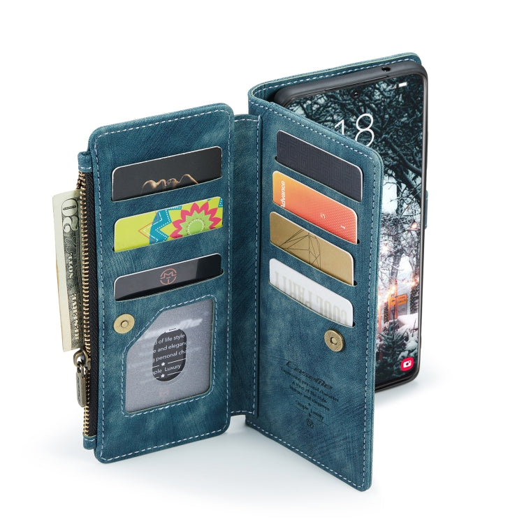 For Samsung Galaxy S22 5G CaseMe C30 Multifunctional Phone Leather Case with Holder & Card Slot & Wallet(Blue) - Galaxy S22 5G Cases by CaseMe | Online Shopping UK | buy2fix