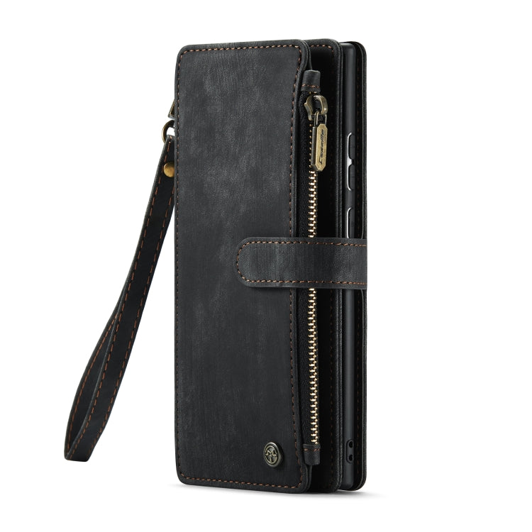 For Samsung Galaxy S22 Ultra 5G CaseMe C30 Multifunctional Phone Leather Case with Holder & Card Slot & Wallet(Black) - Galaxy S22 Ultra 5G Cases by CaseMe | Online Shopping UK | buy2fix