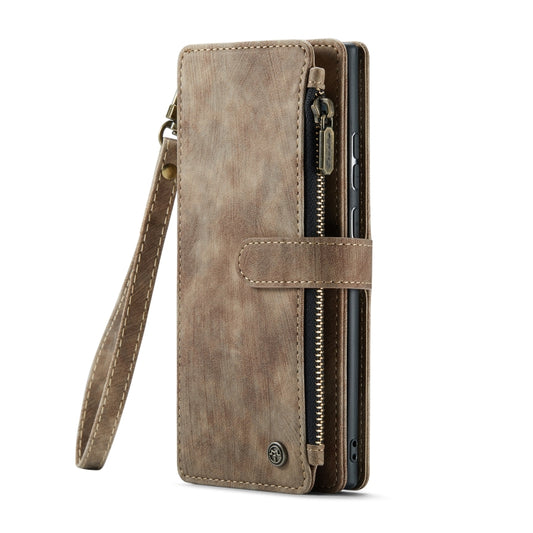 For Samsung Galaxy S22 Ultra 5G CaseMe C30 Multifunctional Phone Leather Case with Holder & Card Slot & Wallet(Brown) - Galaxy S22 Ultra 5G Cases by CaseMe | Online Shopping UK | buy2fix