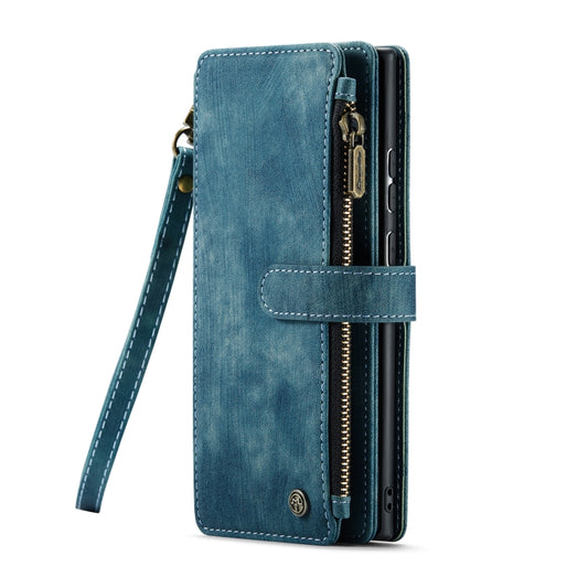 For Samsung Galaxy S22 Ultra 5G CaseMe C30 Multifunctional Phone Leather Case with Holder & Card Slot & Wallet(Blue) - Galaxy S22 Ultra 5G Cases by CaseMe | Online Shopping UK | buy2fix