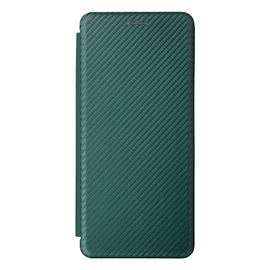 For Ulefone Note 12P Carbon Fiber Texture Horizontal Flip PU Phone Case(Green) by buy2fix