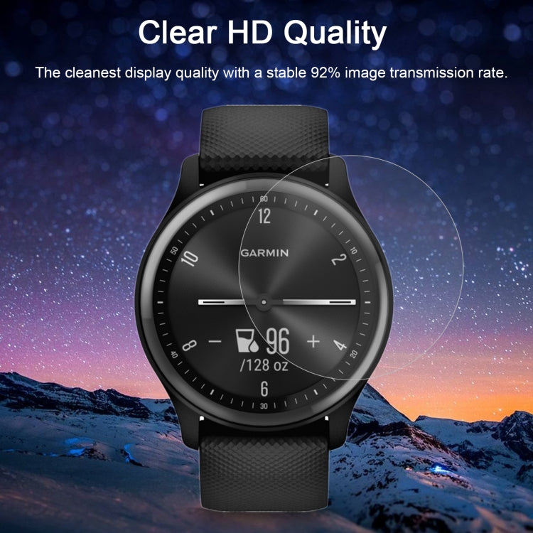 50 PCS 0.26mm 2.5D 9H Tempered Glass Film Screen Protector For GarminMove Sport by buy2fix