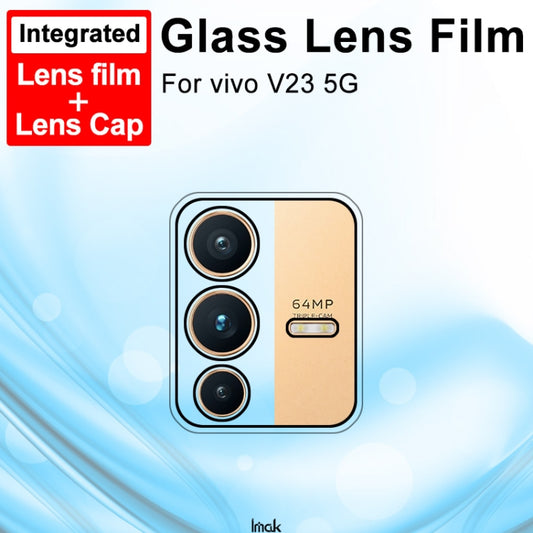 For vivo V23 5G / V23 Pro 5G imak Integrated Rear Camera Lens Tempered Glass Film with Lens Cap by imak