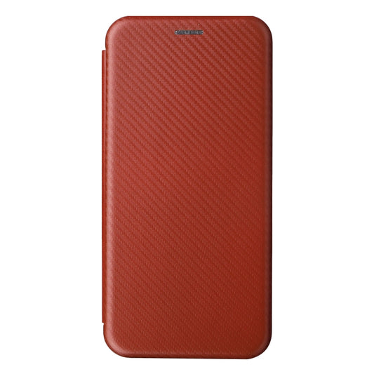 For Blackview A55 Carbon Fiber Texture Horizontal Flip PU Phone Case(Brown) by buy2fix
