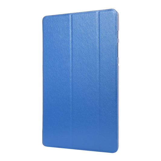 For Samsung Galaxy Tab S8 / Tab S7 Silk Texture Flip Leather Tablet Case(Blue) by buy2fix