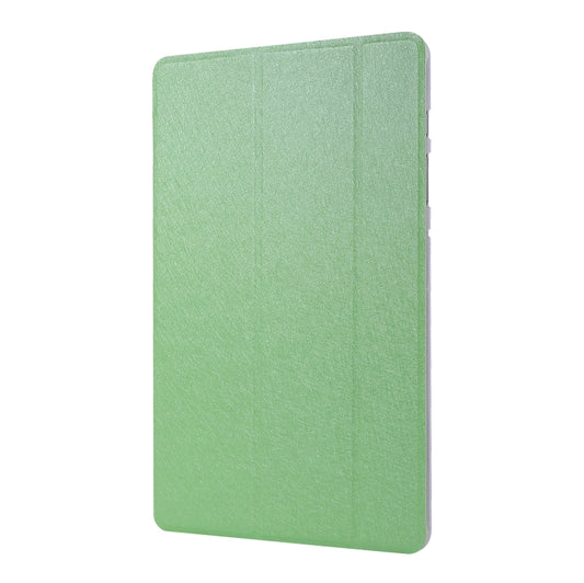 For Samsung Galaxy Tab S8+ / Tab S7+ Silk Texture Flip Leather Tablet Case(Green) by buy2fix