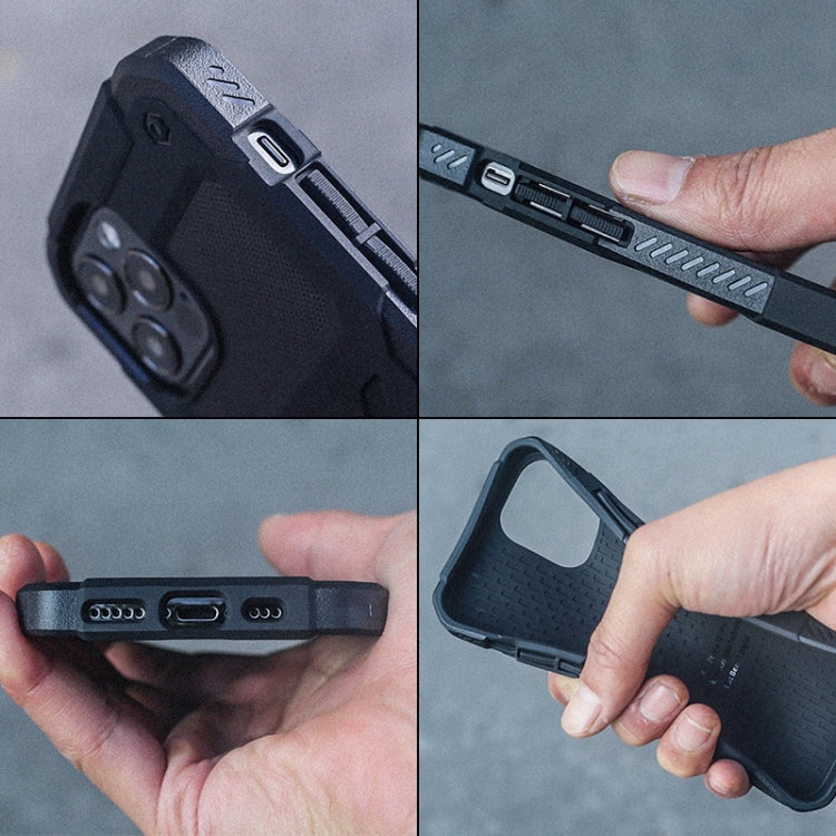 For iPhone 12 / 12 Pro FATBEAR Armor Shockproof Cooling Case(Black) by FATBEAR