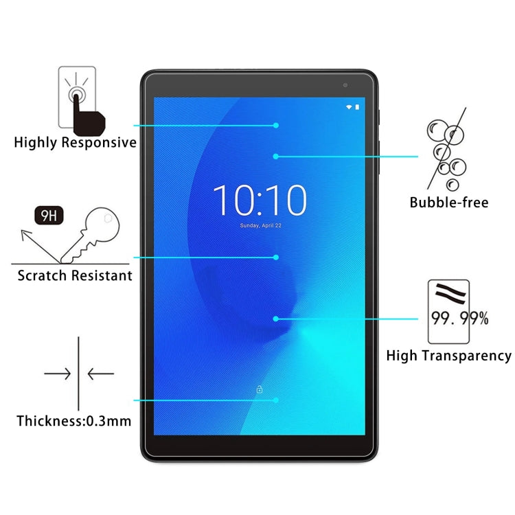 9H 2.5D Explosion-proof Tempered Tablet Glass Film For Alcatel 1T 10 - Others by buy2fix | Online Shopping UK | buy2fix