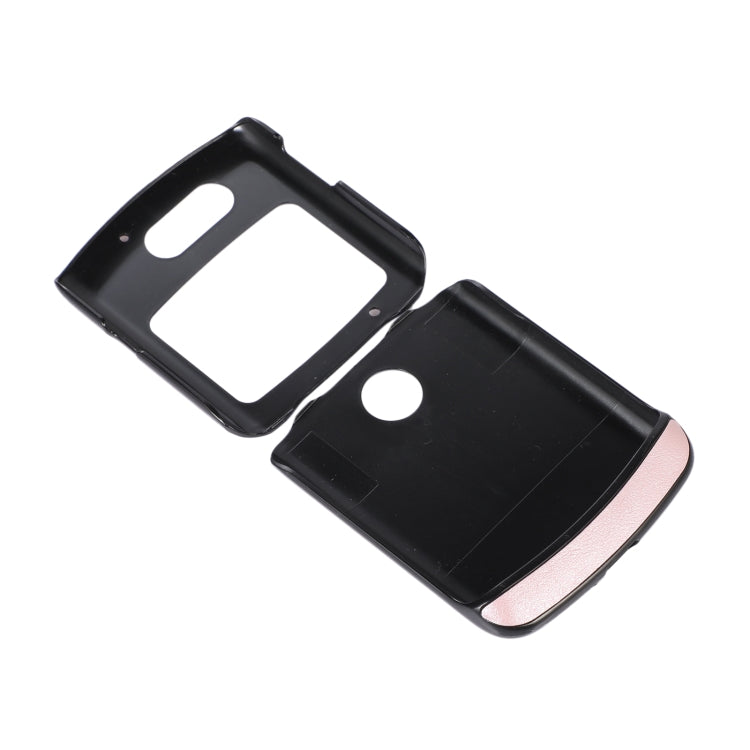 For Motorola Moto Razr 5G Cowhide Texture PU Phone Case(Pink) by buy2fix