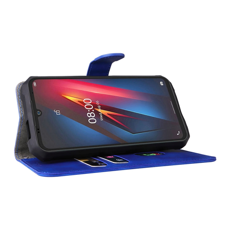 For Ulefone Armor 8 Skin Feel Magnetic Buckle Calf Texture Leather Phone Case(Blue) by buy2fix