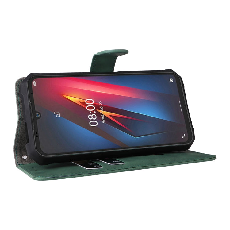 For Ulefone Armor 8 Skin Feel Magnetic Buckle Calf Texture Leather Phone Case(Green) by buy2fix