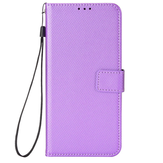 For Doogee S88 Pro / S88 Plus Diamond Texture Leather Phone Case(Purple) by buy2fix
