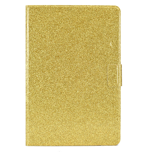 For Samsung Galaxy Tab S8 / S7 Varnish Glitter Powder Smart Leather Tablet Case(Yellow) by buy2fix