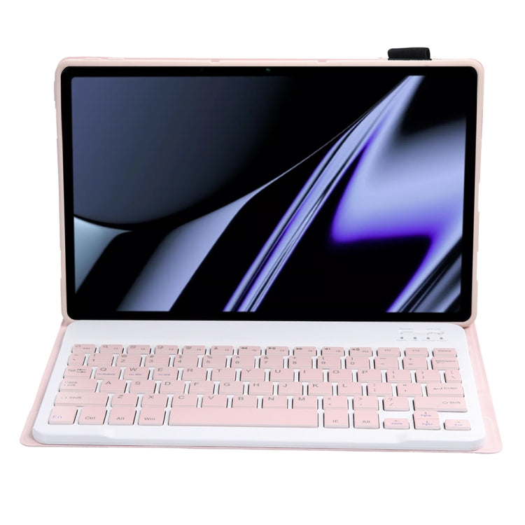 OP11 Lambskin Texture Ultra-thin Bluetooth Keyboard Leather Case For OPPO Pad 11 inch(Pink) - OPPO Keyboard by buy2fix | Online Shopping UK | buy2fix