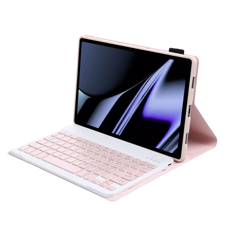 OP11 Lambskin Texture Ultra-thin Bluetooth Keyboard Leather Case For OPPO Pad 11 inch(Pink) - OPPO Keyboard by buy2fix | Online Shopping UK | buy2fix