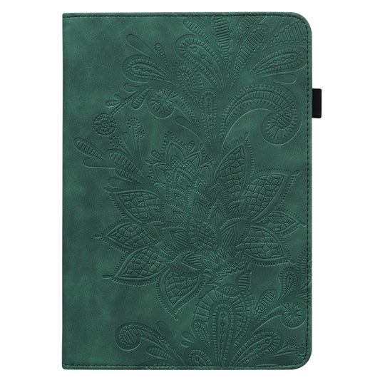 Lace Flower Embossing Pattern Leather Tablet Case For Samsung Galaxy Tab S8(Green) by buy2fix