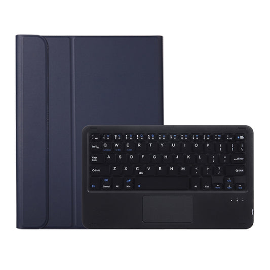 A08B-A Bluetooth Keyboard Leather Case with Pen Slot & Touchpad For Samsung Galaxy Tab A8 2021 SM-X205 / SM-X200(Blue) by buy2fix