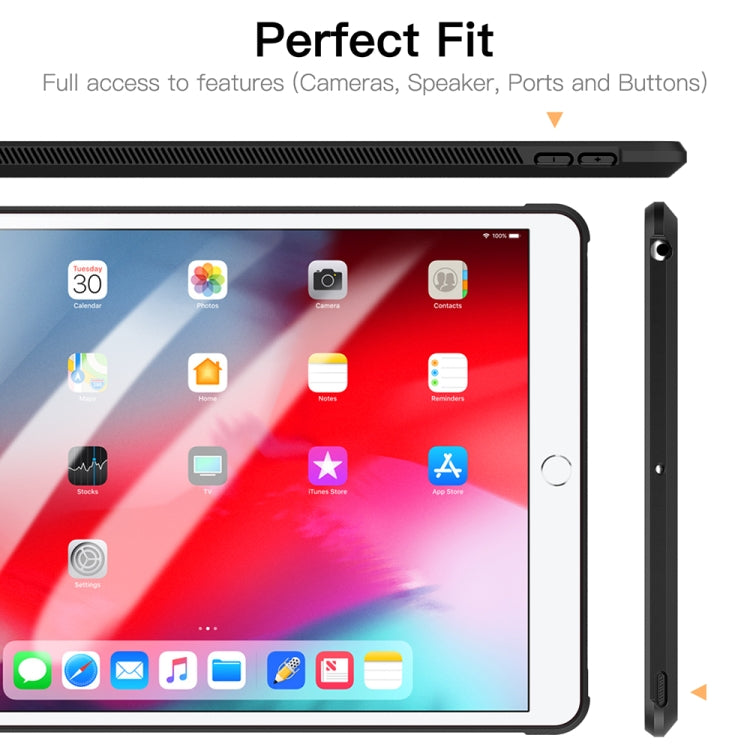 PC+TPU Transparent Shockproof Tablet Case For iPad Pro 11 inch 2018(Black) - iPad Pro 11 (2018) Cases by buy2fix | Online Shopping UK | buy2fix