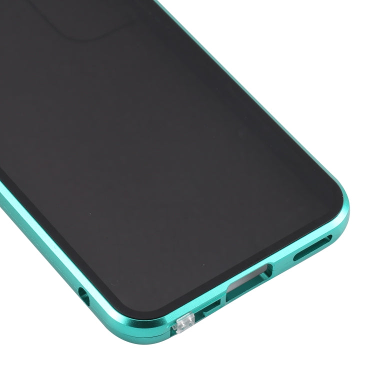 For Samsung Galaxy S22 5G Anti-peeping Magnetic Double-sided Tempered Glass Phone Case(Green) - Galaxy S22 5G Cases by buy2fix | Online Shopping UK | buy2fix