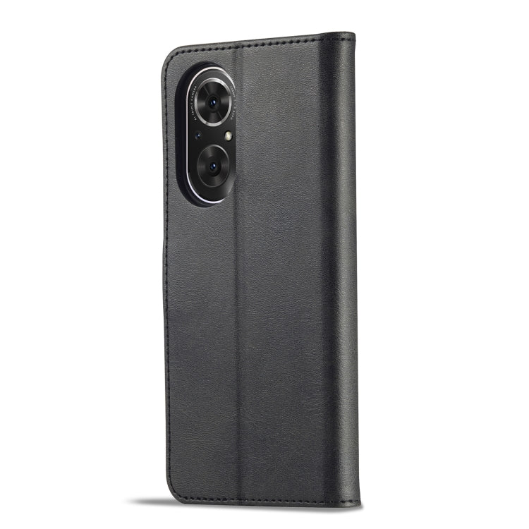 For Honor 50 SE LC.IMEEKE Calf Texture Leather Phone Case(Black) - Honor Cases by LC.IMEEKE | Online Shopping UK | buy2fix