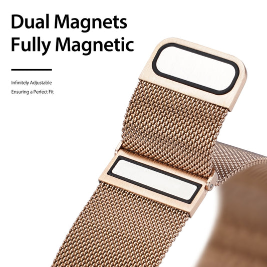 DUX DUCIS Milanese Watchband For Apple Watch Series 9&8&7 41mm / SE 3&SE 2&6&SE&5&4 40mm / 3&2&1 38mm(Gold) by DUX DUCIS