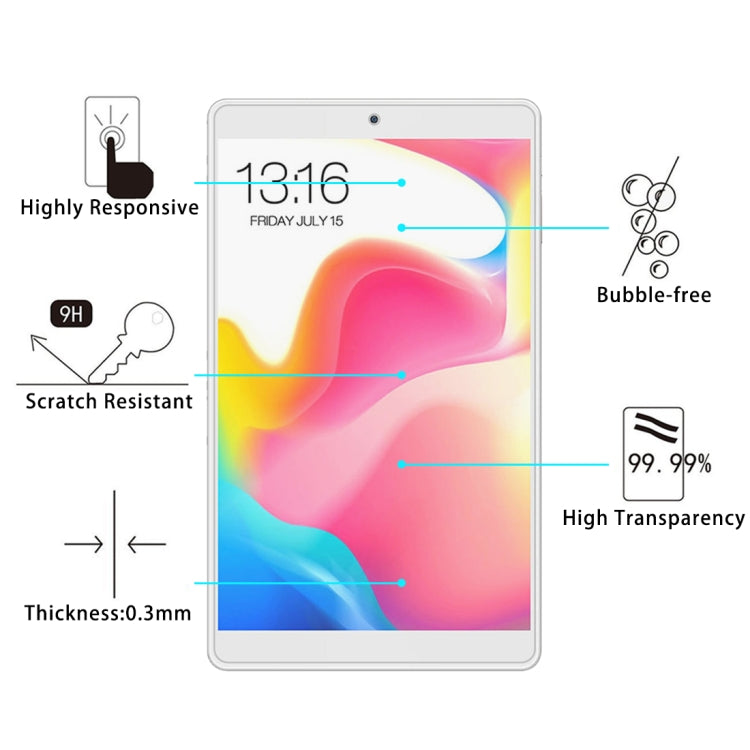 2 PCS 9H 2.5D Explosion-proof Tempered Glass Film for Teclast P80 Pro - Others by buy2fix | Online Shopping UK | buy2fix