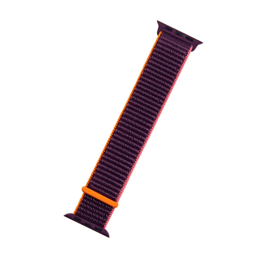 For Apple Watch Apple Watch Ultra 49mm&Watch Ultra 2 49mm / Series 9&8&7 45mm / SE 3&SE 2&6&SE&5&4 44mm / 3&2&1 42mm Mutural Nylon Watch Band(Plum Color) by Mutural