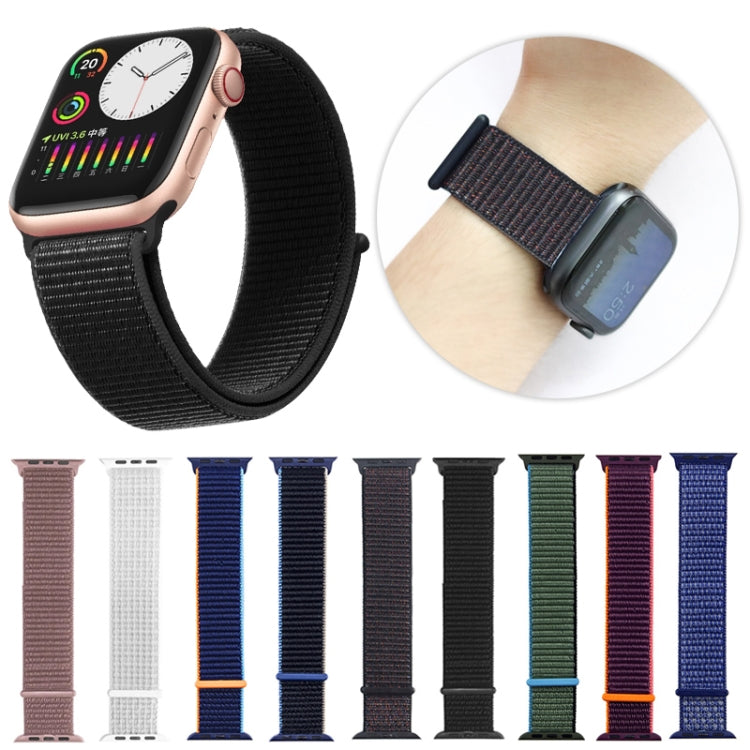 For Apple Watch Apple Watch Ultra 49mm&Watch Ultra 2 49mm / Series 9&8&7 45mm / SE 3&SE 2&6&SE&5&4 44mm / 3&2&1 42mm Mutural Nylon Watch Band(Charcoal Color) by Mutural