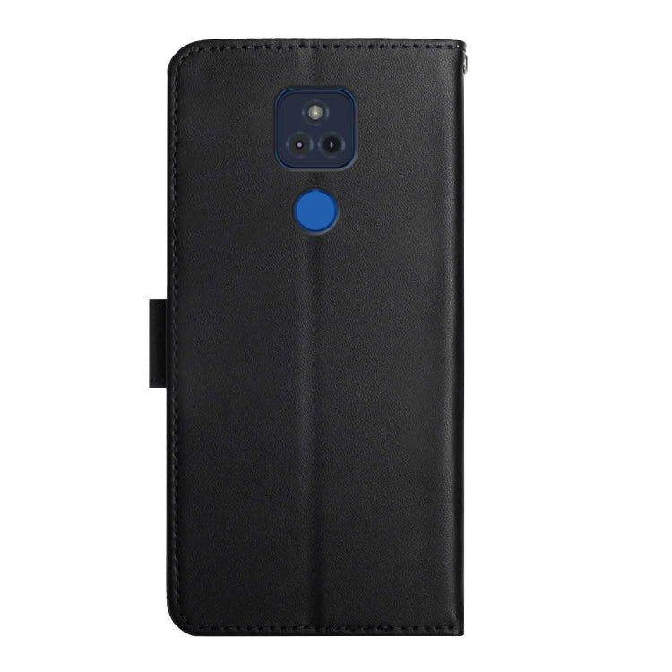 For Motorola Moto G Play 2021 Genuine Leather Fingerprint-proof Horizontal Flip Phone Case(Black) - Motorola Cases by buy2fix | Online Shopping UK | buy2fix