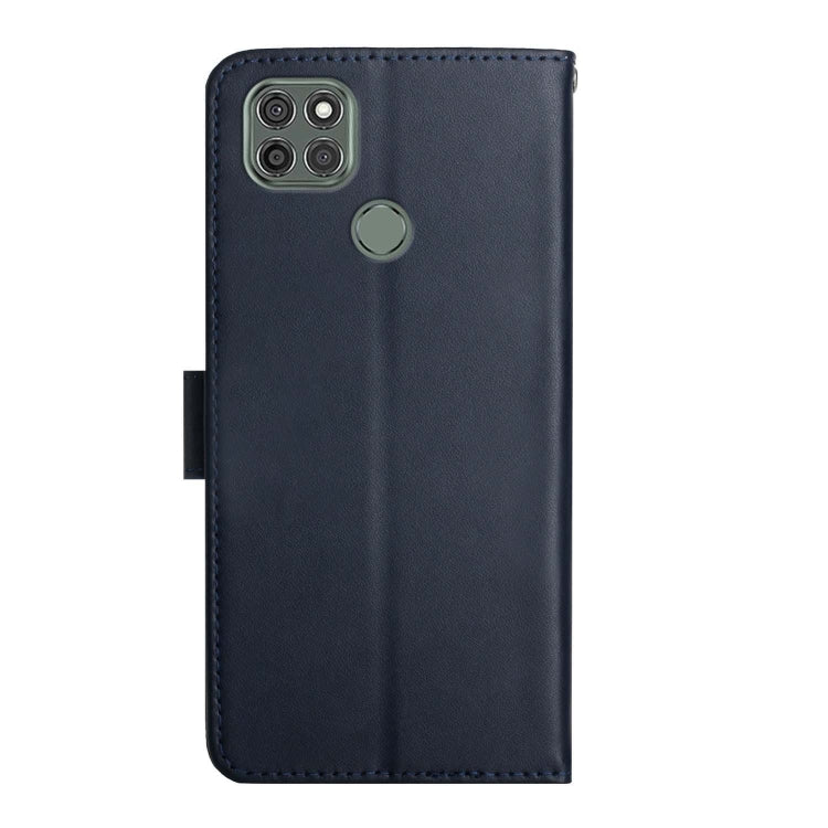 For Motorola Moto G9 Power Genuine Leather Fingerprint-proof Horizontal Flip Phone Case(Blue) - Motorola Cases by buy2fix | Online Shopping UK | buy2fix