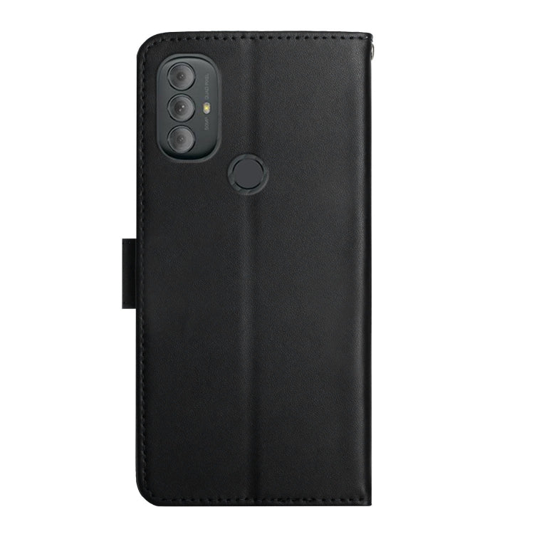 For Motorola Moto G Power 2022 Genuine Leather Fingerprint-proof Horizontal Flip Phone Case(Black) - Motorola Cases by buy2fix | Online Shopping UK | buy2fix