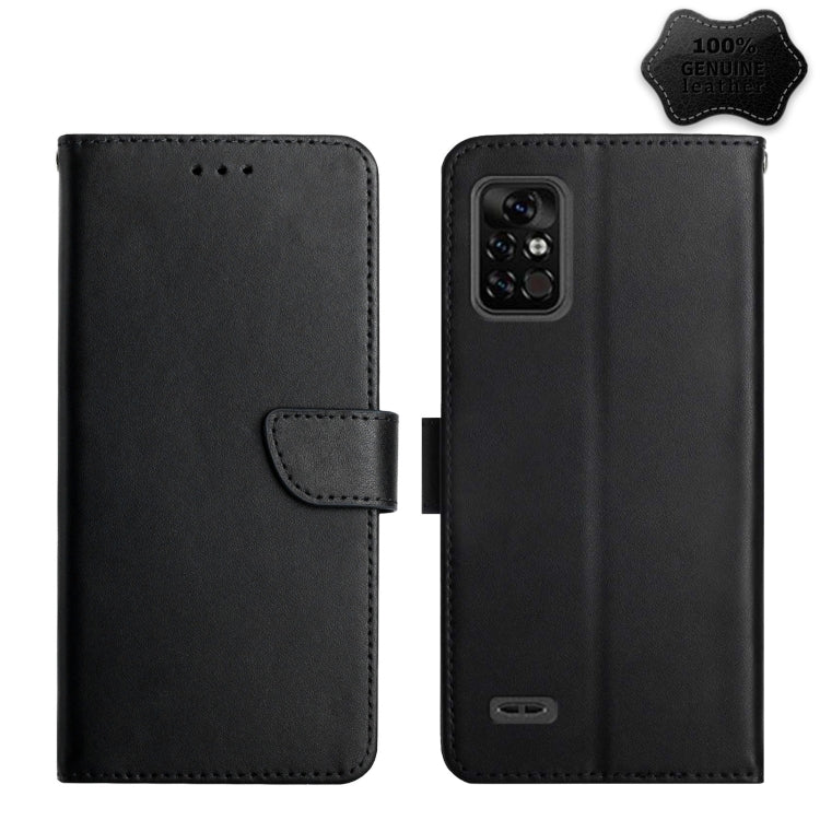 For UMIDIGI BISON Pro Genuine Leather Fingerprint-proof Flip Phone Case(Black) - More Brand by buy2fix | Online Shopping UK | buy2fix