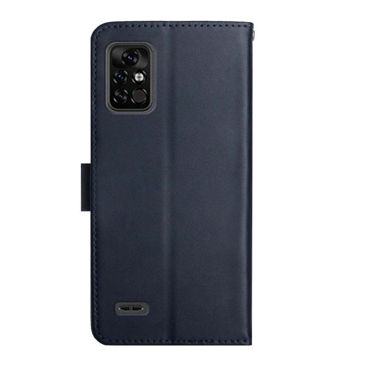 For UMIDIGI BISON Pro Genuine Leather Fingerprint-proof Flip Phone Case(Blue) - More Brand by buy2fix | Online Shopping UK | buy2fix