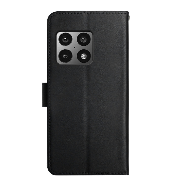 For OnePlus 10 Pro Genuine Leather Fingerprint-proof Horizontal Flip Phone Case(Black) - OnePlus Cases by buy2fix | Online Shopping UK | buy2fix