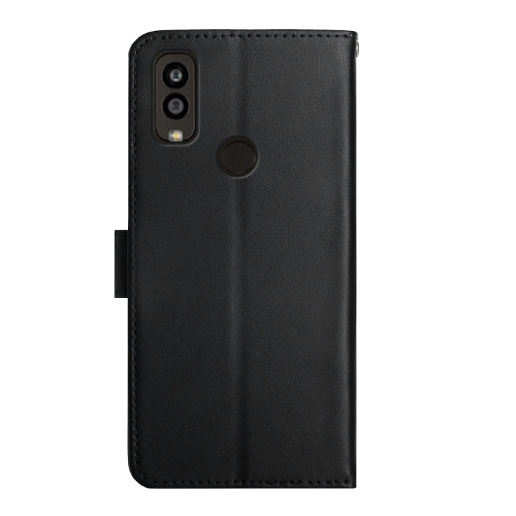 For Kyocera Android One S9 Genuine Leather Fingerprint-proof Flip Phone Case(Black) - More Brand by buy2fix | Online Shopping UK | buy2fix