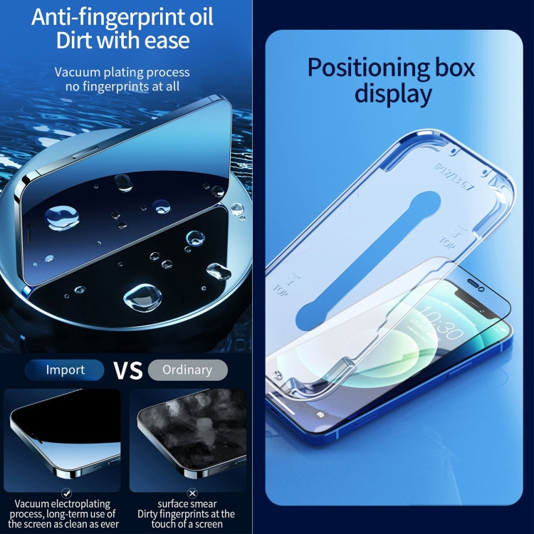 For iPhone 16e / 13 / 13 Pro Fast Attach Dust-proof Anti-static Tempered Glass Film - iPhone 13 Tempered Glass by buy2fix | Online Shopping UK | buy2fix