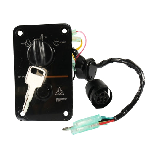 Outboard / Yacht Single Engine Key Switch Panel Kit for Yamaha 704-82570-08-00 by buy2fix