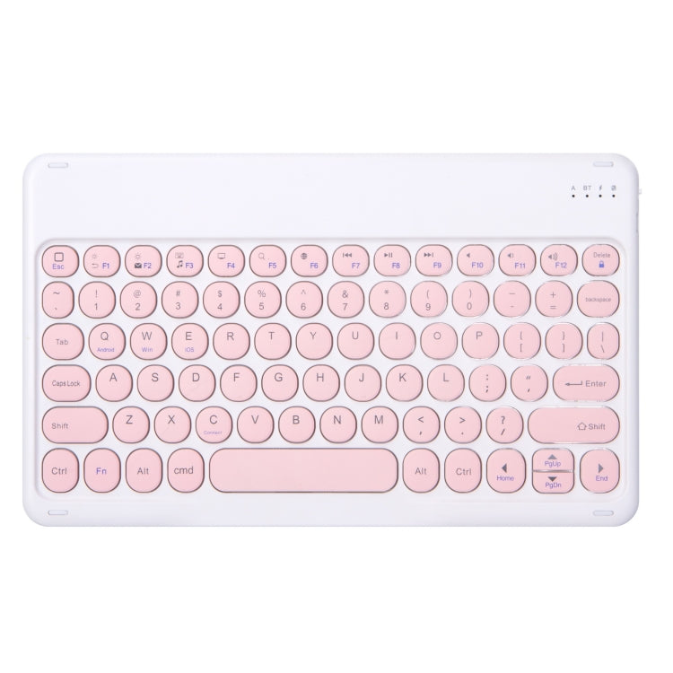 For Xiaomi Pad 6S Pro 12.4 2024 +X3 Candy Color Round Keys Bluetooth Keyboard Leather Case(Light Pink) - Xiaomi Keyboard by buy2fix | Online Shopping UK | buy2fix