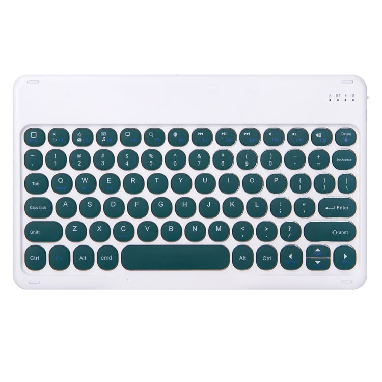 For Xiaomi Pad 6S Pro 12.4 2024 +X3 Candy Color Round Keys Bluetooth Keyboard Leather Case(Dark Night Green) - Xiaomi Keyboard by buy2fix | Online Shopping UK | buy2fix