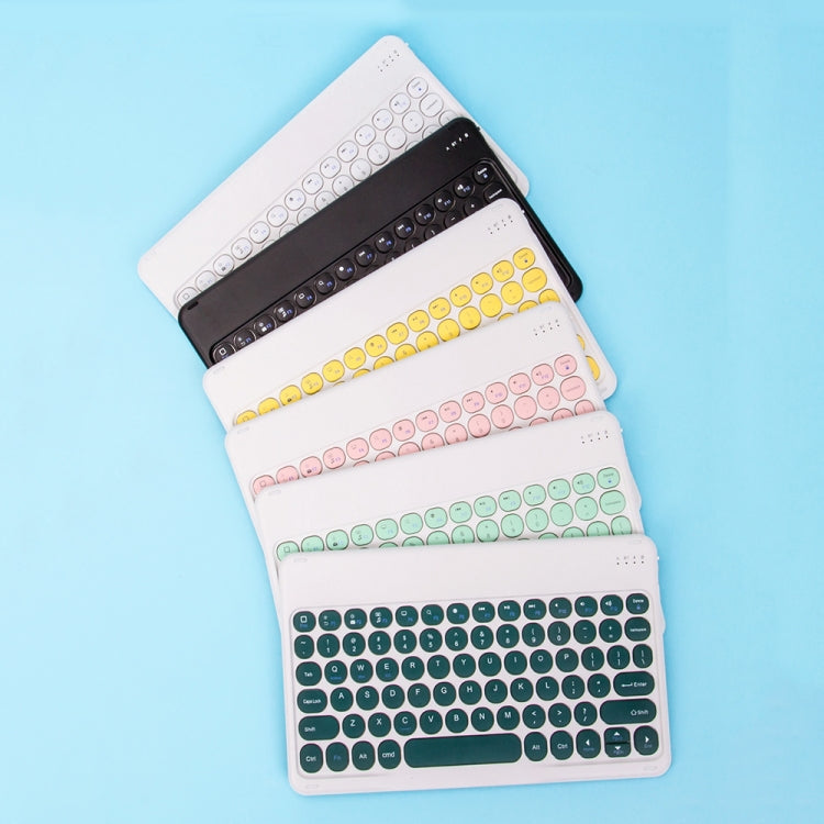 For Xiaomi Pad 6S Pro 12.4 2024 +X3 Candy Color Round Keys Bluetooth Keyboard Leather Case(Fresh Green) - Xiaomi Keyboard by buy2fix | Online Shopping UK | buy2fix