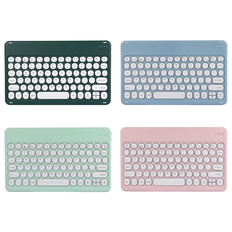 X4 Universal Round Keys Panel Spray Color Bluetooth Keyboard(Black + White) by buy2fix