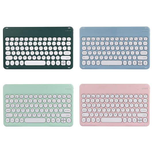 X4 Universal Round Keys Panel Spray Color Bluetooth Keyboard(Dark Night Green) by buy2fix