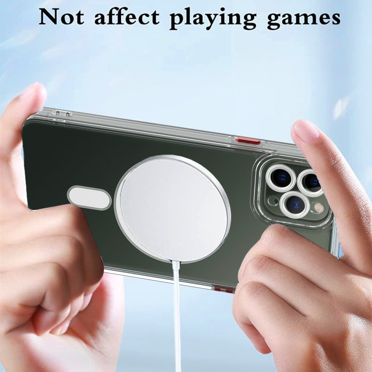 For iPhone 11 Pro Cat-eye TPU + Acrylic Magsafe Phone Case(Purple) by buy2fix