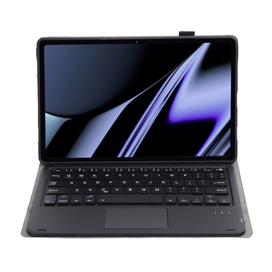 OP11-A Lambskin Texture Ultra-thin Bluetooth Keyboard Leather Case with Touchpad For OPPO Pad 11 inch(Black) by buy2fix