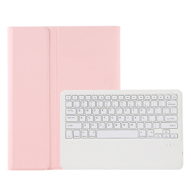 A800B Candy Color Detachable Bluetooth Keyboard Case with Pen Slot for Samsung Galaxy Tab S8+ / S7+ / S7 FE(Pink) - Samsung Keyboard by buy2fix | Online Shopping UK | buy2fix