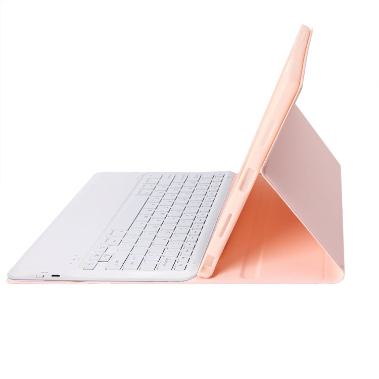 A800B Candy Color Detachable Bluetooth Keyboard Case with Pen Slot for Samsung Galaxy Tab S8+ / S7+ / S7 FE(Pink) - Samsung Keyboard by buy2fix | Online Shopping UK | buy2fix